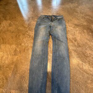 INC Light Wash Straight Distressed Skinny Leg Jeans Size 4